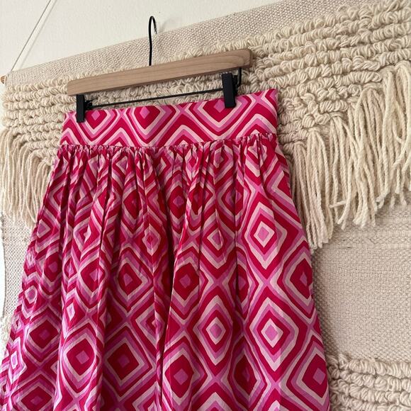 Eliza Christoph Njeri Geometric Poplin Skirt - Picture 2 of 12